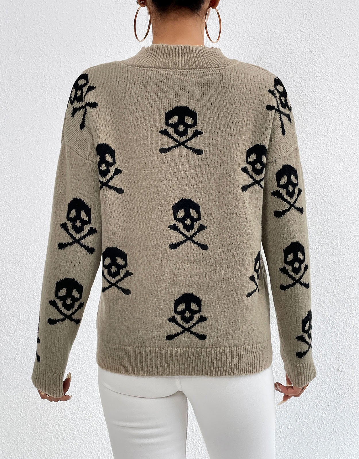 Sweaters for Women 2024 Halloween Trendy Pullover Sweaters Casual Crewneck Sweater