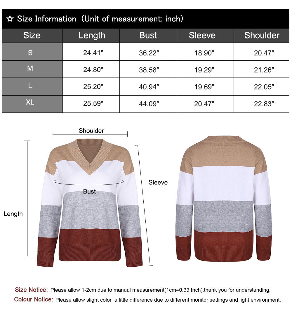 v neck sweater women