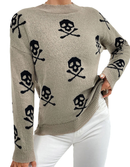 Sweaters for Women 2024 Halloween Trendy Pullover Sweaters Casual Crewneck Sweater