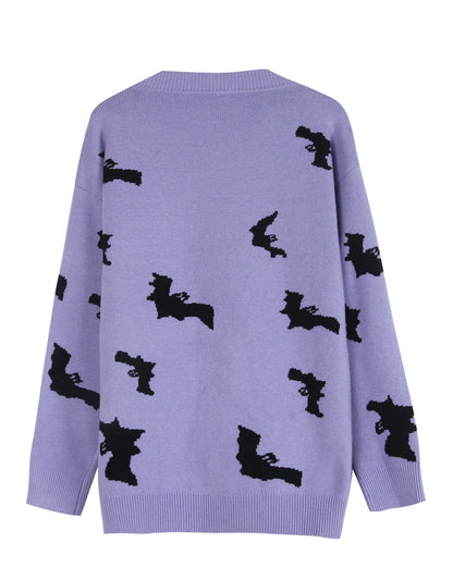 Sweaters for Women 2024 Halloween Trendy Pullover Sweaters Casual Crewneck Sweater