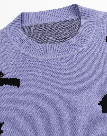 Sweaters for Women 2024 Halloween Trendy Pullover Sweaters Casual Crewneck Sweater