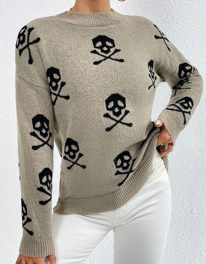 Sweaters for Women 2024 Halloween Trendy Pullover Sweaters Casual Crewneck Sweater