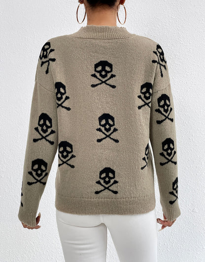 Sweaters for Women 2024 Halloween Trendy Pullover Sweaters Casual Crewneck Sweater