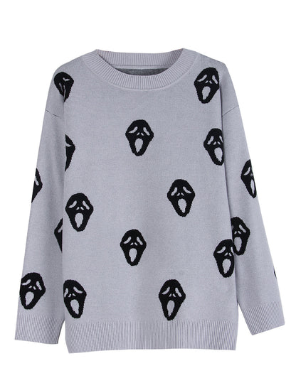 Sweaters for Women 2024 Halloween Trendy Pullover Sweaters Casual Crewneck Sweater