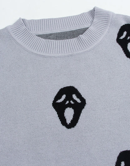 Sweaters for Women 2024 Halloween Trendy Pullover Sweaters Casual Crewneck Sweater
