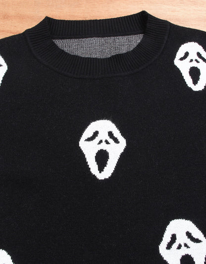 Sweaters for Women 2024 Halloween Trendy Pullover Sweaters Casual Crewneck Sweater