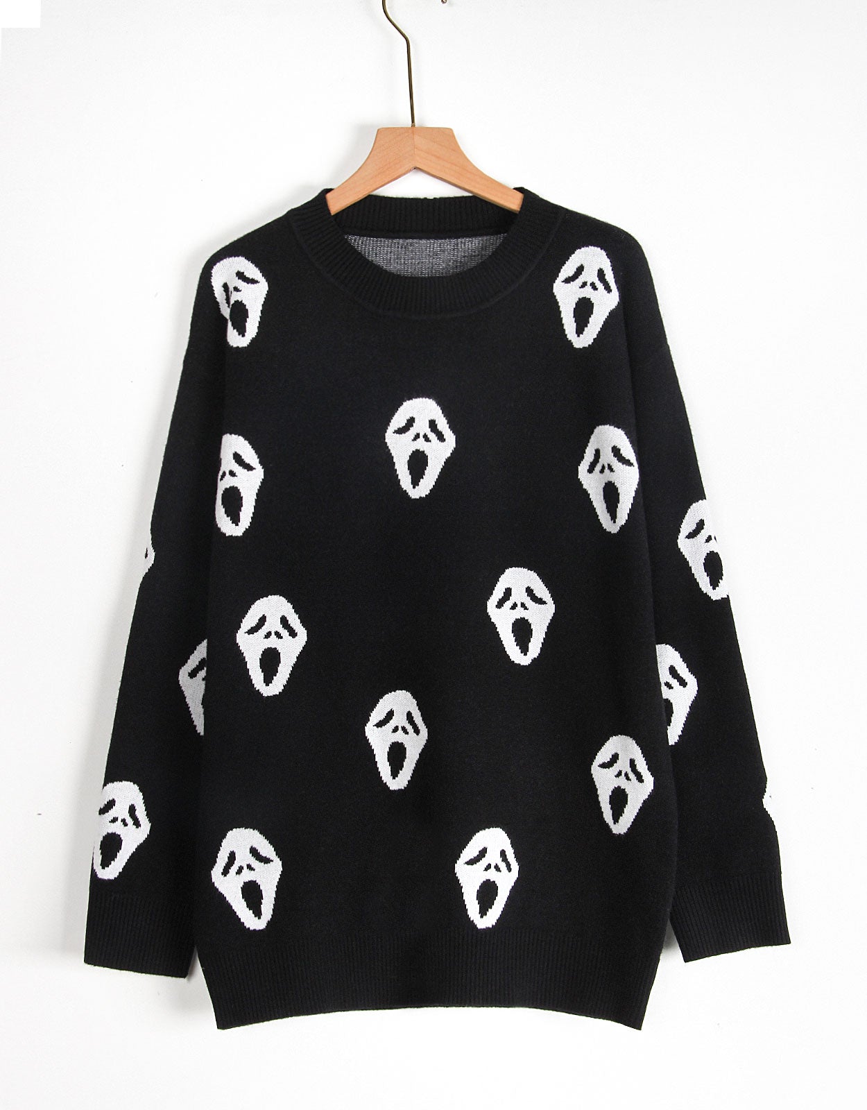 Sweaters for Women 2024 Halloween Trendy Pullover Sweaters Casual Crewneck Sweater
