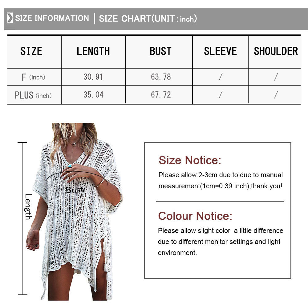 Loose Casual Crochet Coverup