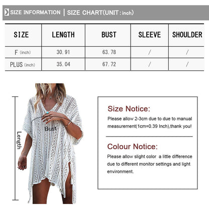 Loose Casual Crochet Coverup
